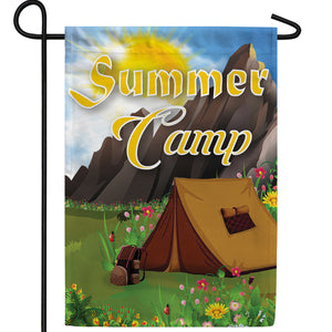 Summer Camp Double Sided Garden Flag