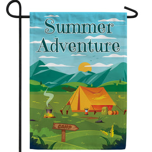 Summer Adventure Double Sided Garden Flag