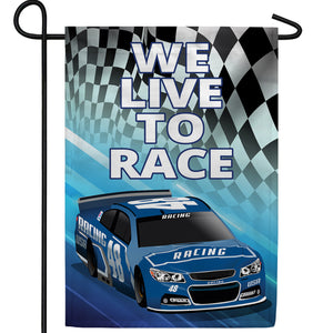 Racing In Our Blood Double Sided Garden Flag