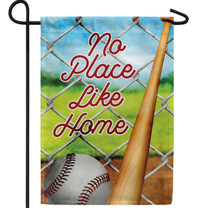 Home Plate Double Sided Garden Flag