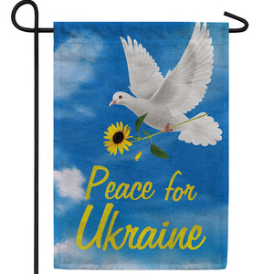 Peace for Ukraine - Dove Double Sided Garden Flag