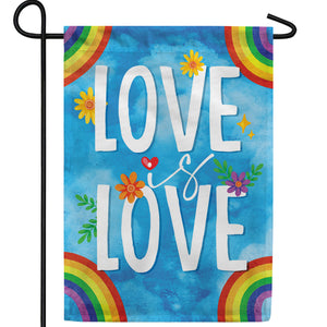 Love Is For All Double Sided Garden Flag
