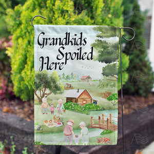 Summer With The Grandkids Double Sided Garden Flag