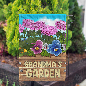 Grandma's Garden Floral Double Sided Garden Flag