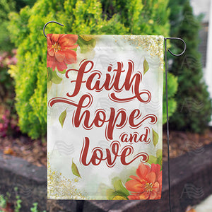 For A Blessed Life Double Sided Garden Flag