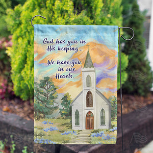 Until Our Heavenly Reunion Double Sided Garden Flag