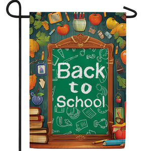 Back To School Essentials Double Sided Garden Flag