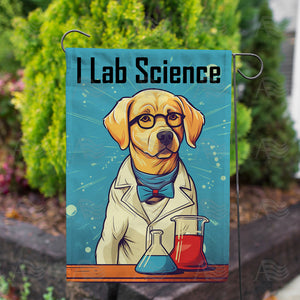 I Lab Science Double Sided Garden Flag
