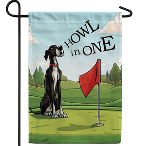 Canine Golf Double Sided Garden Flag