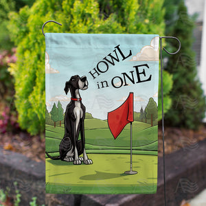Canine Golf Double Sided Garden Flag