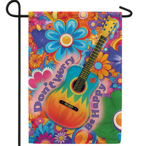 Happy Music Double Sided Garden Flag