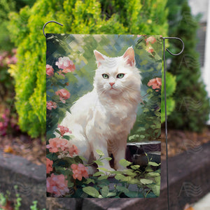 Miss Green Eyes Double Sided Garden Flag