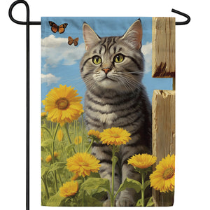 Butterfly Stalker Double Sided Garden Flag