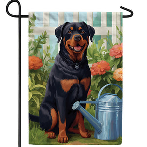 Rottweiler Double Sided Garden Flag