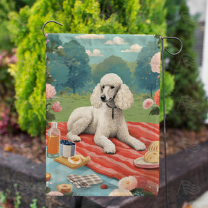 Standard Poodle Double Sided Garden Flag