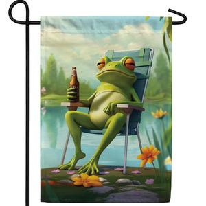 Toadaly Relaxed Double Sided Garden Flag
