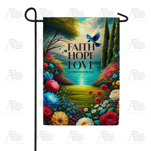 Garden of Faith Double Sided Garden Flag