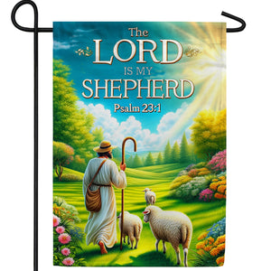 Lord is Shepherd Double Sided Garden Flag