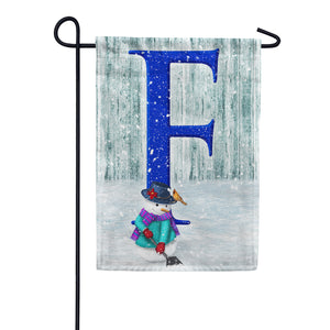 Just Keep Shovelin' Double Sided Monogram Garden Flag