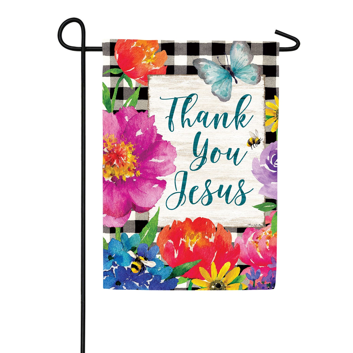 Thank you Jesus Garden Flag