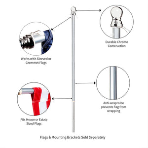 Aluminium Pole With Anti Wrap Tube