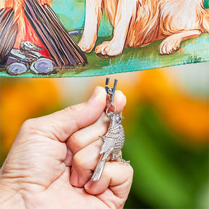 Evergreen Metal Flag Clip - Songbird