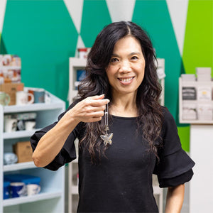 Evergreen Metal Flag Weight - Butterfly