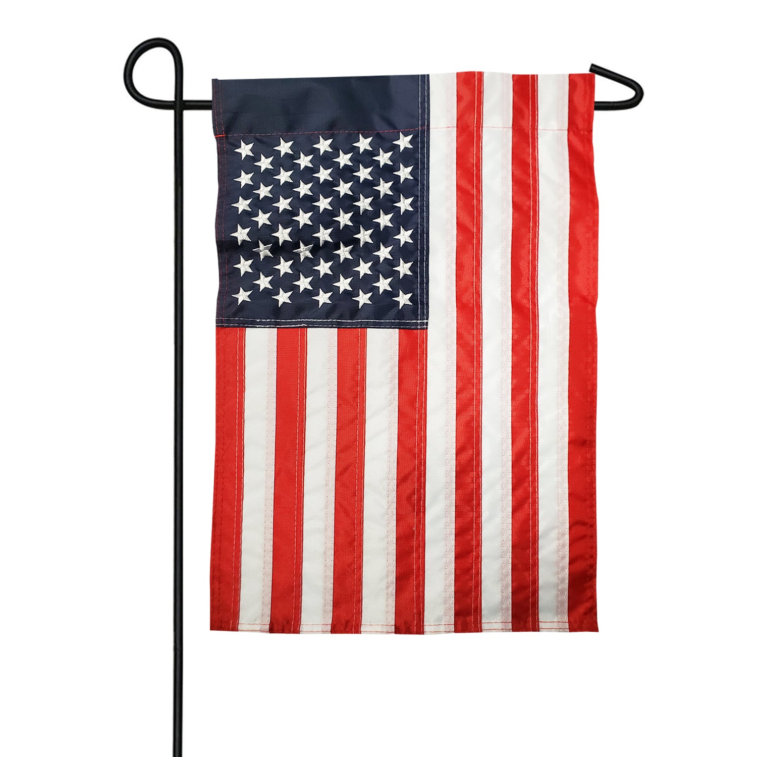 USA Flag Applique Garden Flag