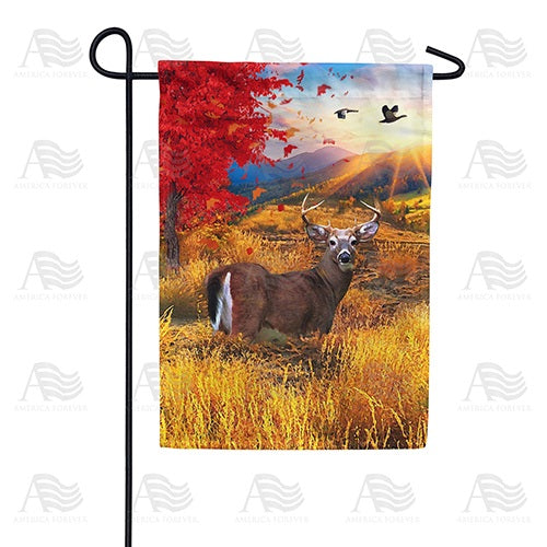 Deer Rutting Season Double Sided Garden Flag