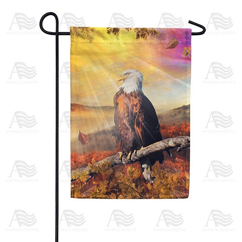 Eagle Basking In Sunlight Double Sided Garden Flag