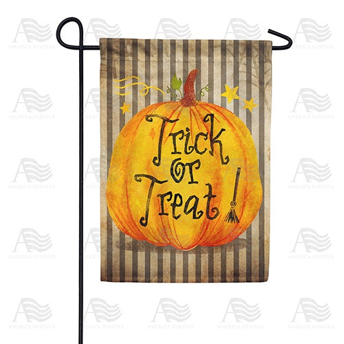 Trick Or Treat Pumpkin Double Sided Garden Flag