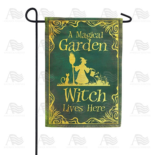 Garden Witch Double Sided Garden Flag
