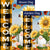 Gnome Picking Sunflowers Flags Set (2 Pieces)