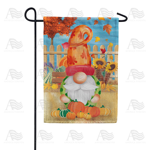 Autumn Breeze Gnome Double Sided Garden Flag