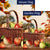 Wicker Basket Of Apples Double Sided Flags Set (2 Pieces)