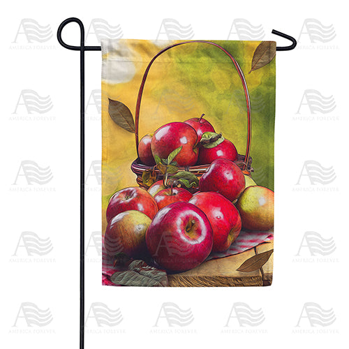 Red Delicious Apples Double Sided Garden Flag