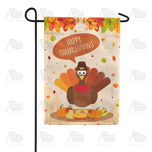 Time To Gobble Up! Double Sided Garden Flag