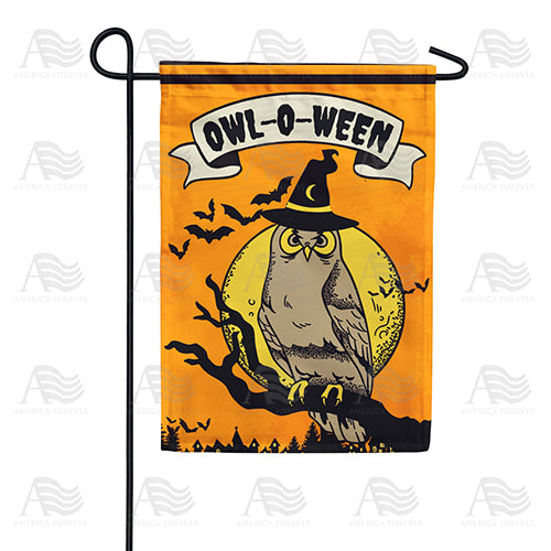 Wizard Owl Double Sided Garden Flag
