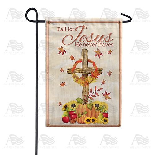 Fall For Jesus Double Sided Garden Flag