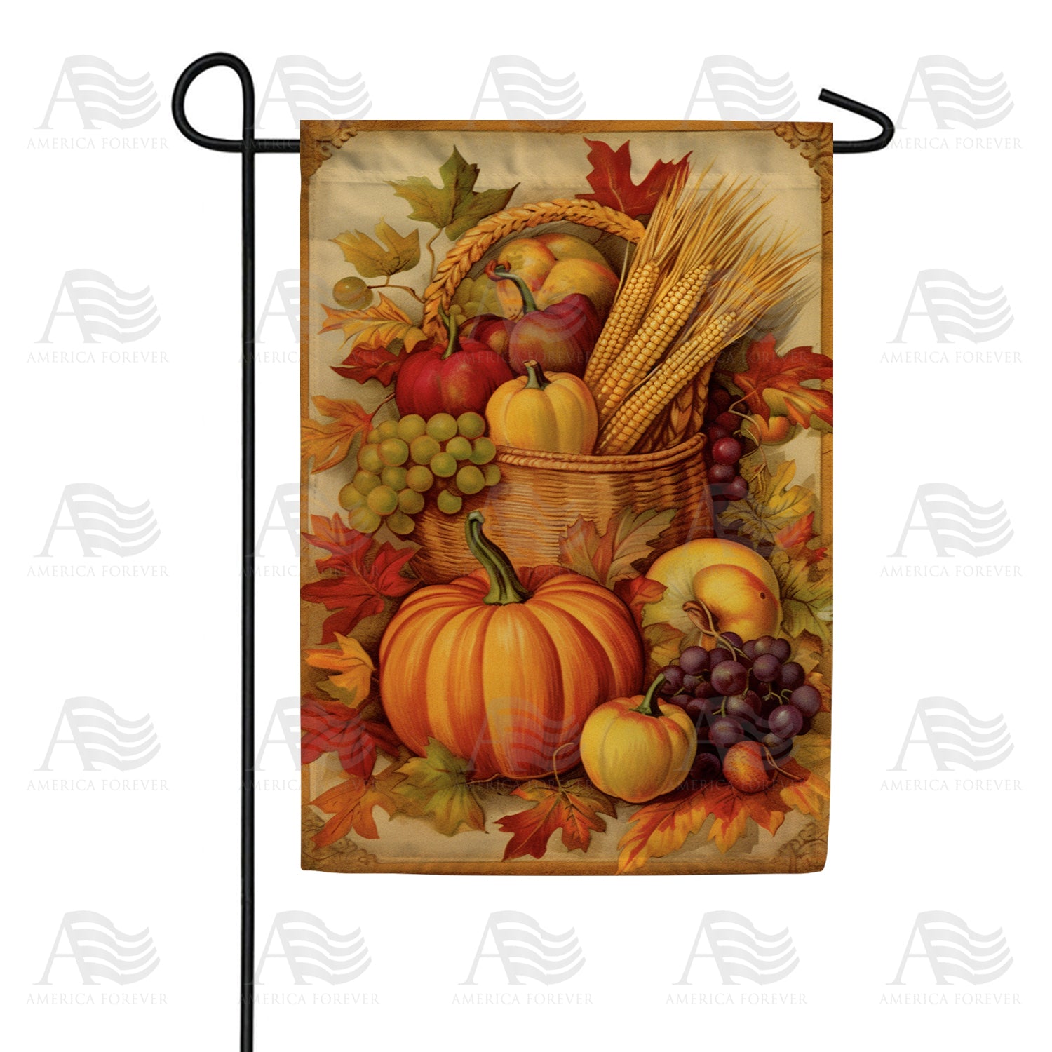 Picture Perfect Harvest Double Sided Garden Flag