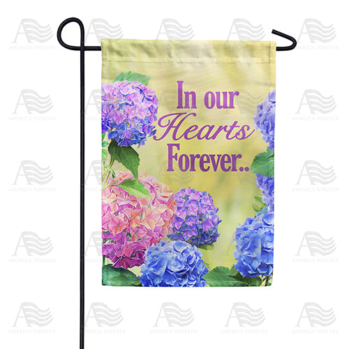 In Our Hearts Forever Double Sided Garden Flag