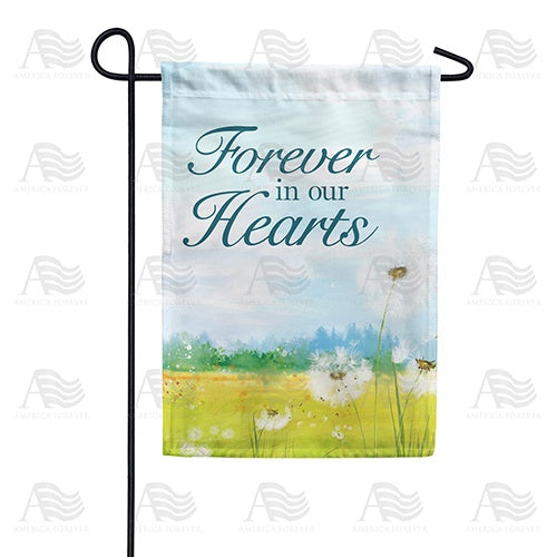 Forever In Our Hearts Dandelion Double Sided Garden Flag