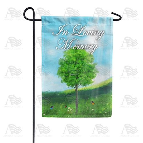 In Loving Memory (Tree) Double Sided Garden Flag