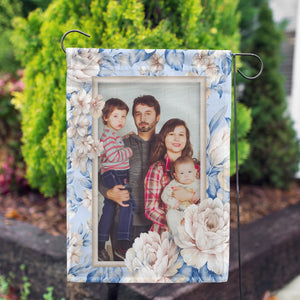 Personalized Old Fashion Flowers Garden Flag