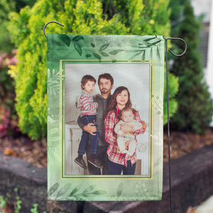 Personalized Lush Leaves Garden Flag