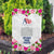 Personalized Pink Roses Garden Flag