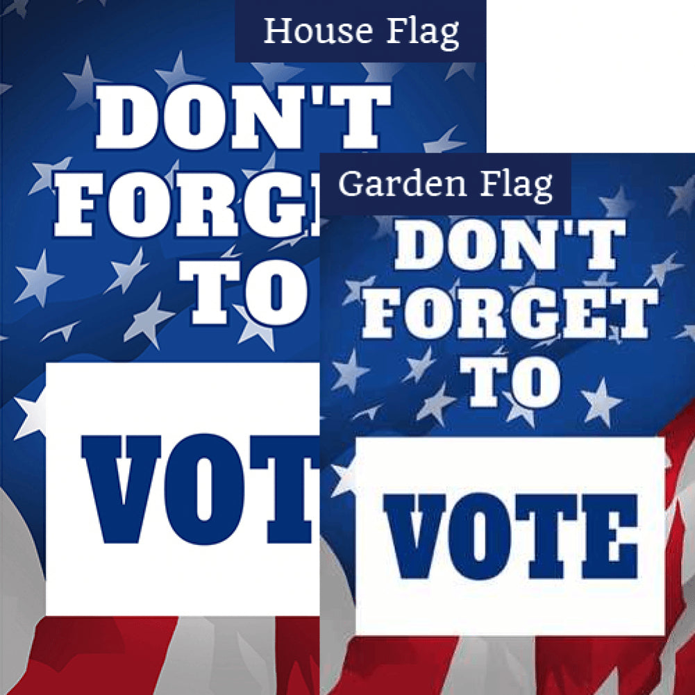 Don't Forget to Vote Flags Set (2 Pieces)