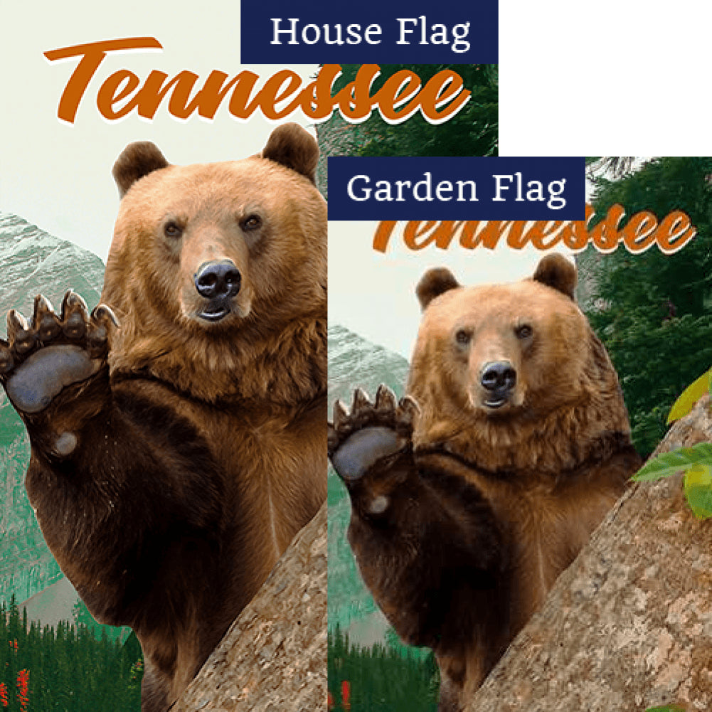 Tennessee-Hello From Great Smoky Mountains Flags Set (2 Pieces)