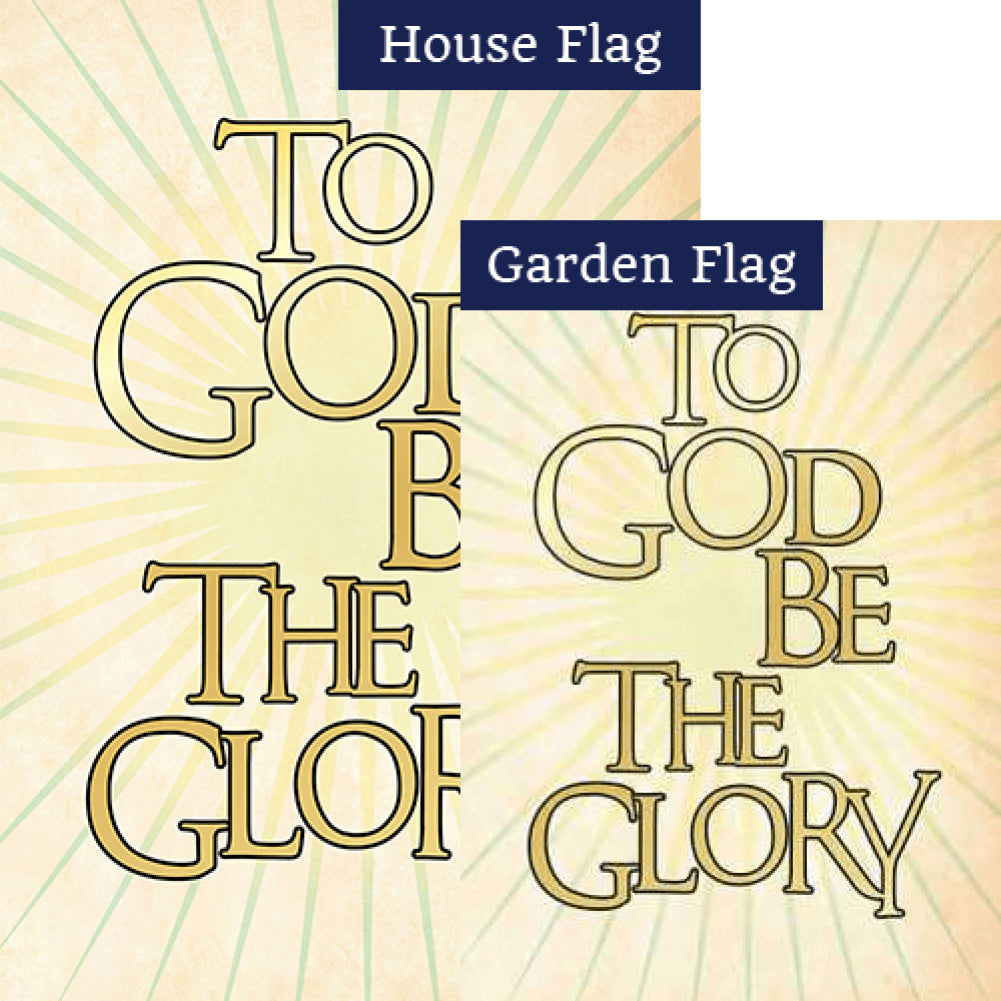 Our Glorious God Double Sided Flags Set (2 Pieces)