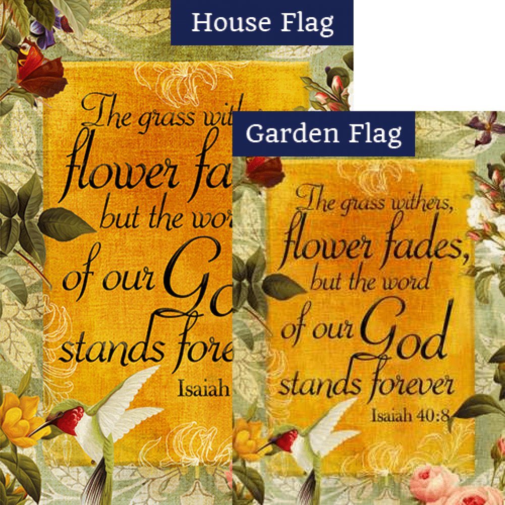 God's Word Stands Forever Flags Set (2 Pieces)